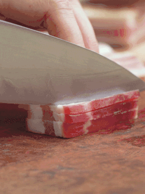 金字淡咸肉切絲。