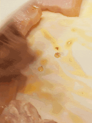 另起一鍋，將咸肉、鮮肉 翻炒出香味